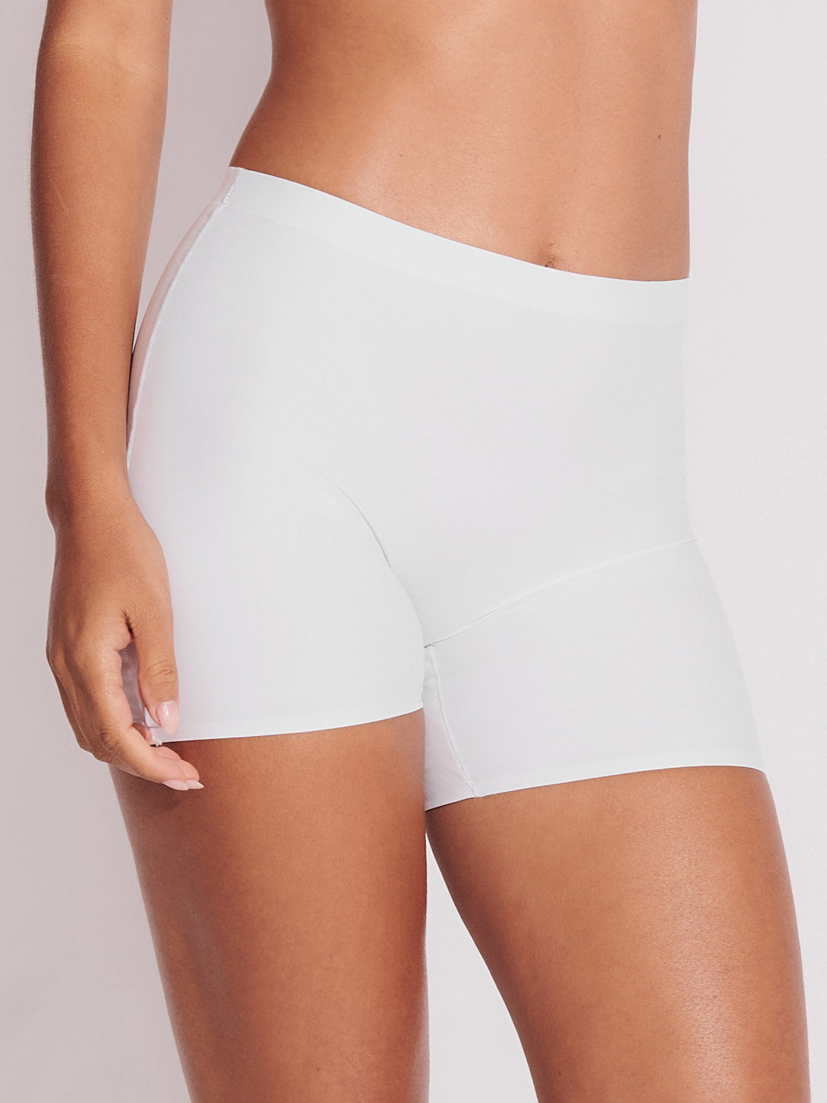 Calcinha Shorts Sem Costura Segunda Pele Branco