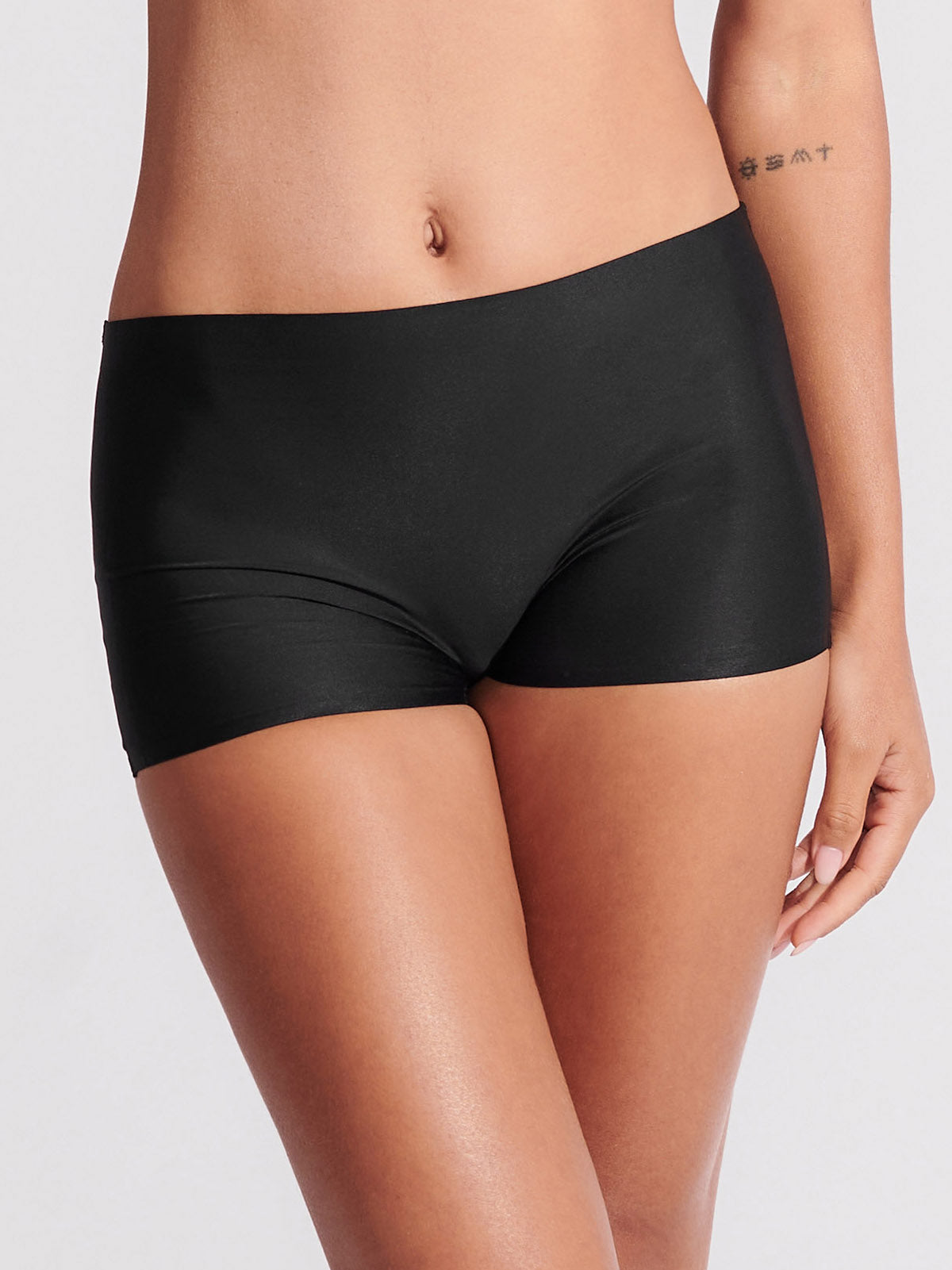 Calcinha Boxer Boyshort Sem Costura Segunda Pele Preto