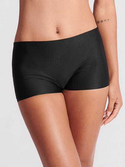 Calcinha Boxer Boyshort Sem Costura Segunda Pele Preto