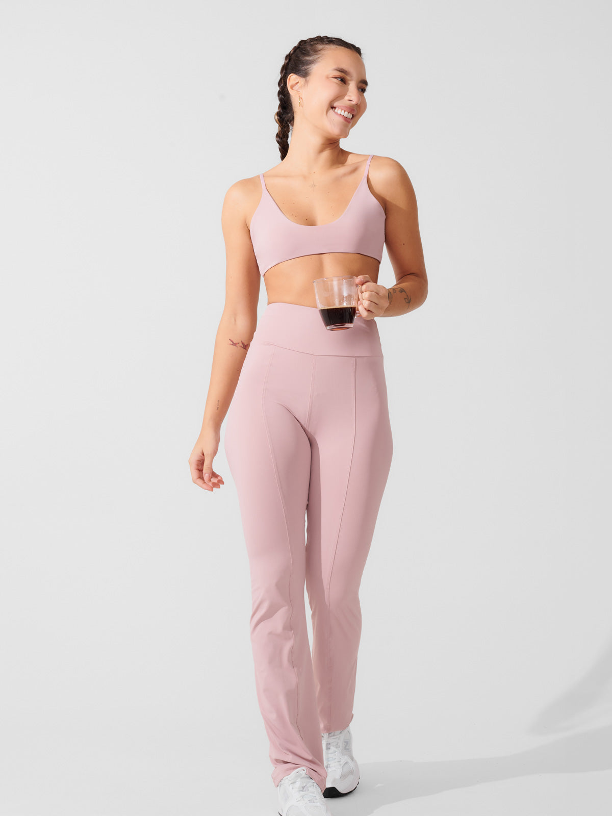 Conjunto Calça Bailarina Rose + Top Slim Rose