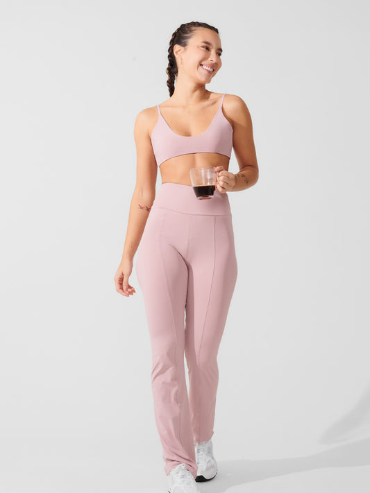 Conjunto Calça Bailarina Rose + Top Slim Rose
