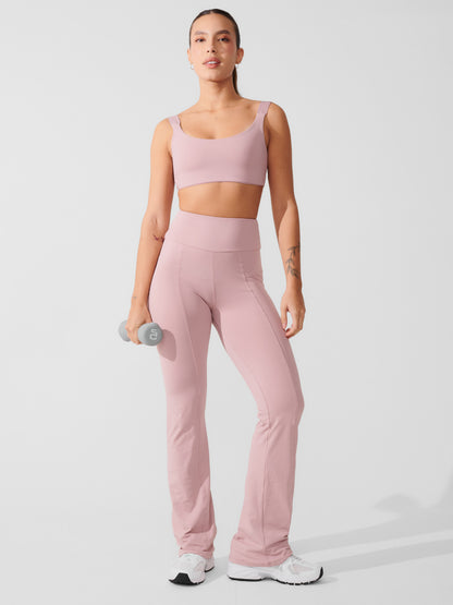 Conjunto Calça Bailarina Rose + Top Ampla Cobertura Rose