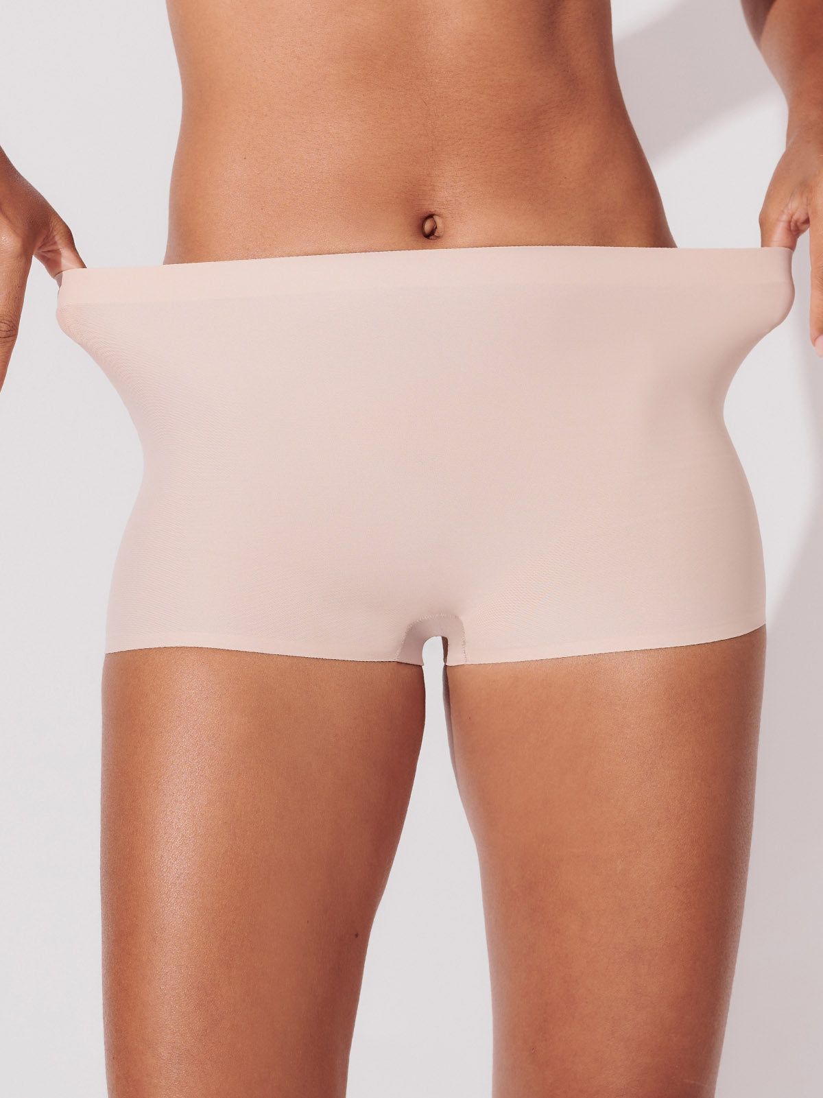 Calcinha Boxer Boyshort Sem Costura Segunda Pele Rose