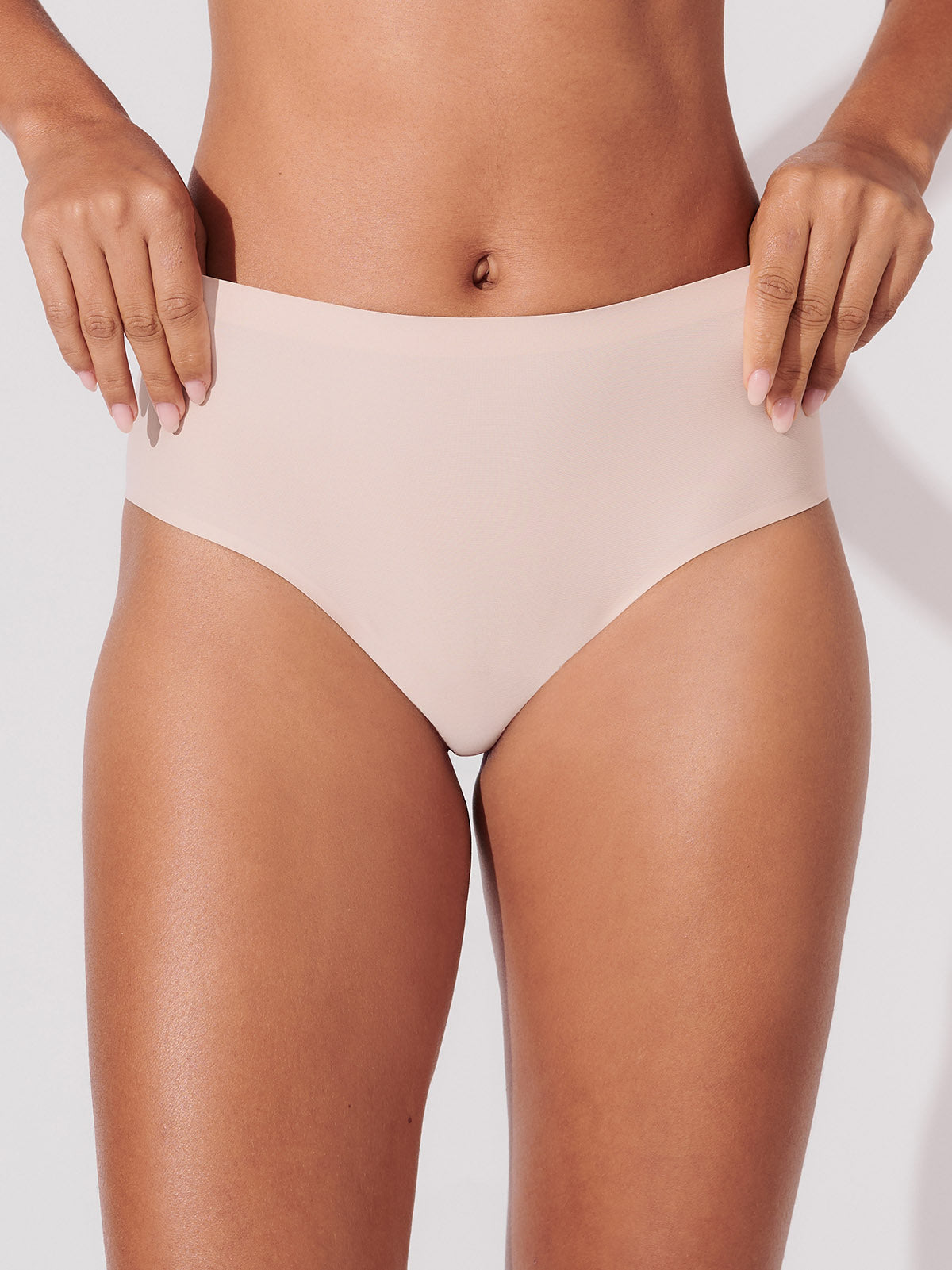 Kit com 10 Calcinhas Caleçon Sem Costura Segunda Pele Rose - R$41,90 Cada