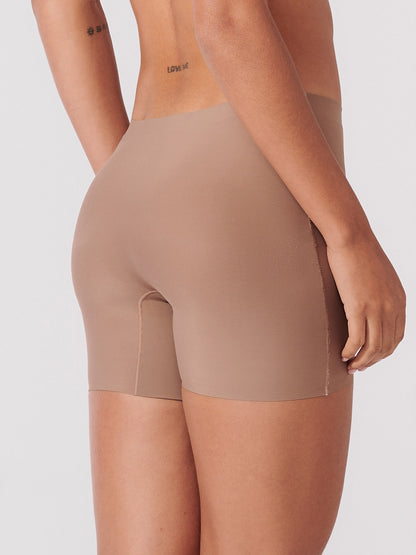 Kit com 6 Calcinhas Shorts Sem Costura Segunda Pele Marrom Cacau - R$63,90 Cada