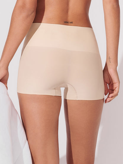 Calcinha Boxer Redutora Sem Costura Segunda Pele Bege