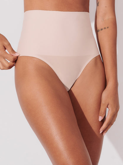 Kit com 3 Calcinha Caleçon Modeladora Sem Costura Segunda Pele Rose - R$116,90 cada