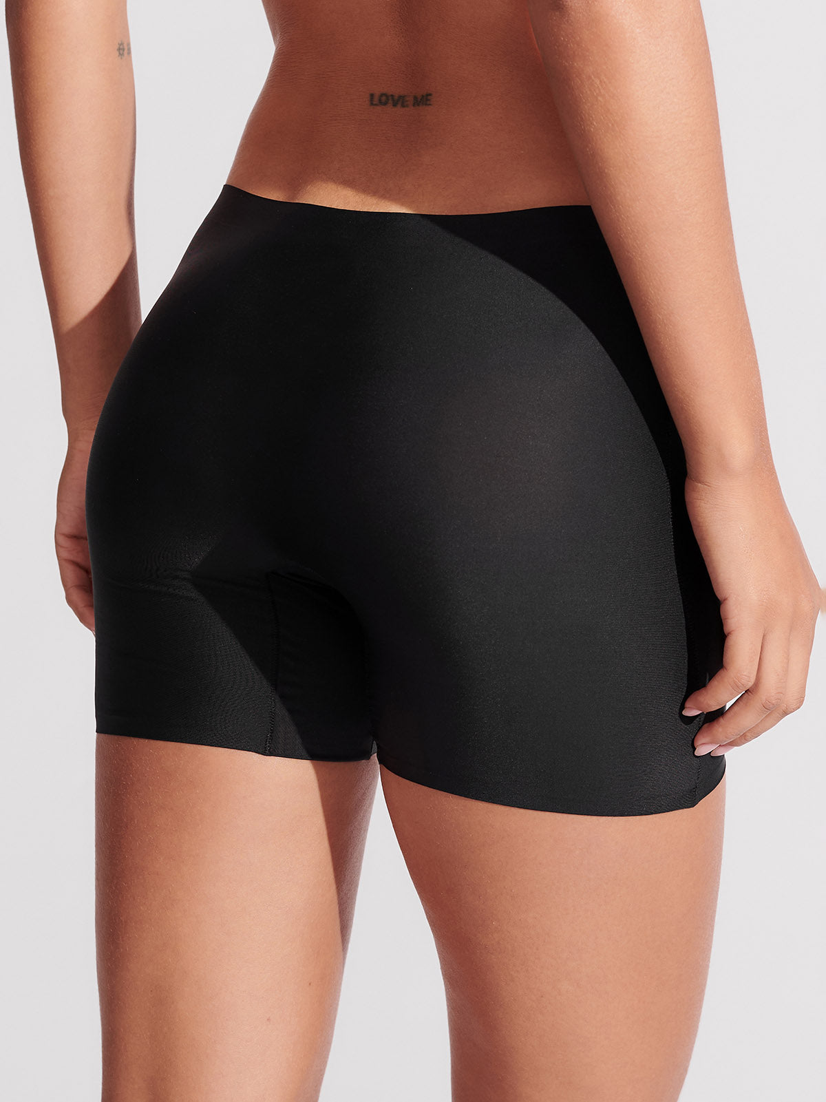 Kit com 10 Calcinhas Shorts Sem Costura Segunda Pele Preto