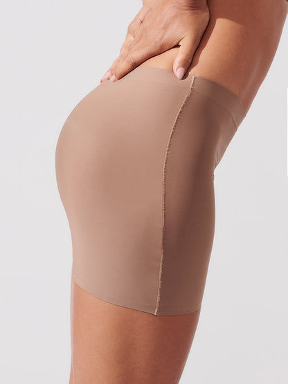 Kit com 6 Calcinhas Shorts Sem Costura Segunda Pele Marrom Cacau - R$63,90 Cada