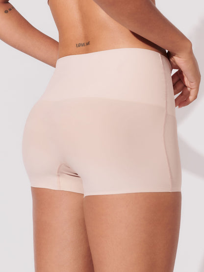 Kit com 10 Calcinhas Boxer Redutora Sem Costura Segunda Pele (5 Bege e 5 Rose) - R$62,90 Cada