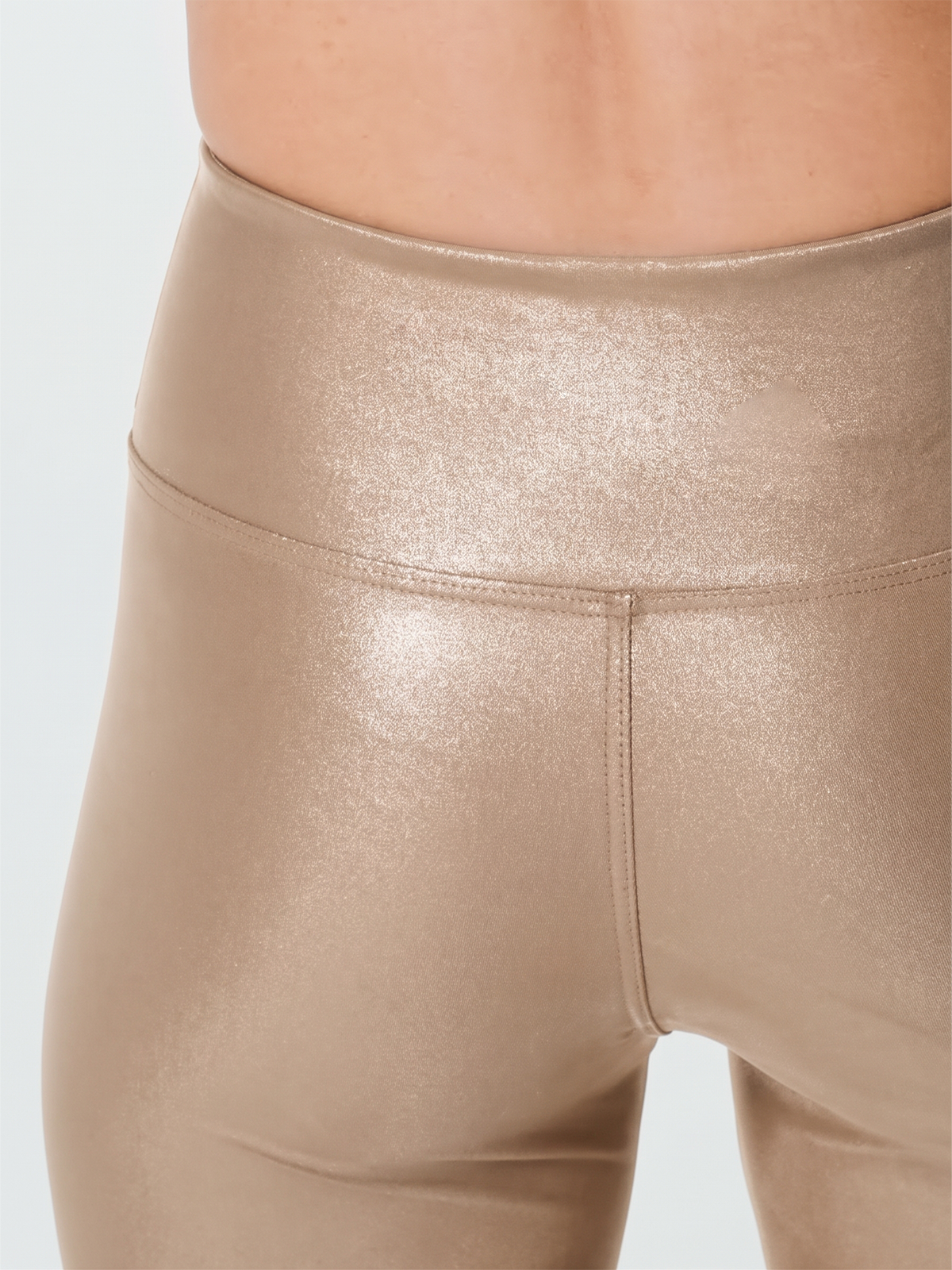 Calça Legging Brilho Cirre Bege