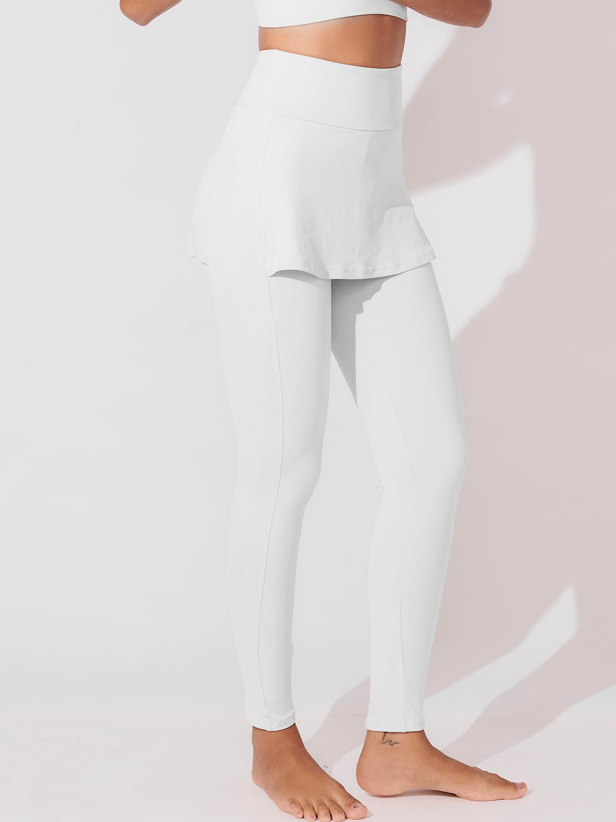 Calça Legging com Tapa Bumbum Branco