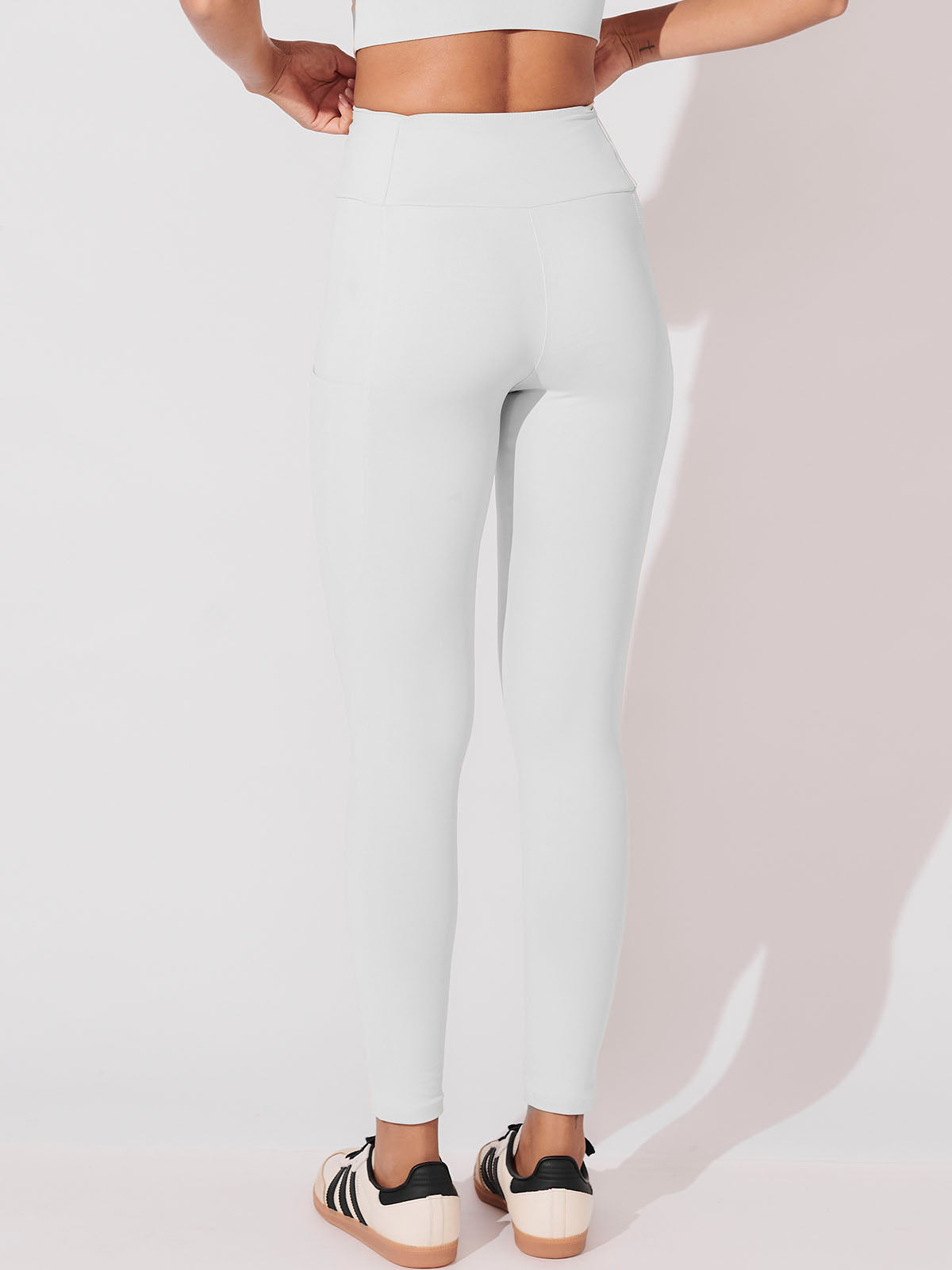 Calça Legging 6 Bolsos Branco