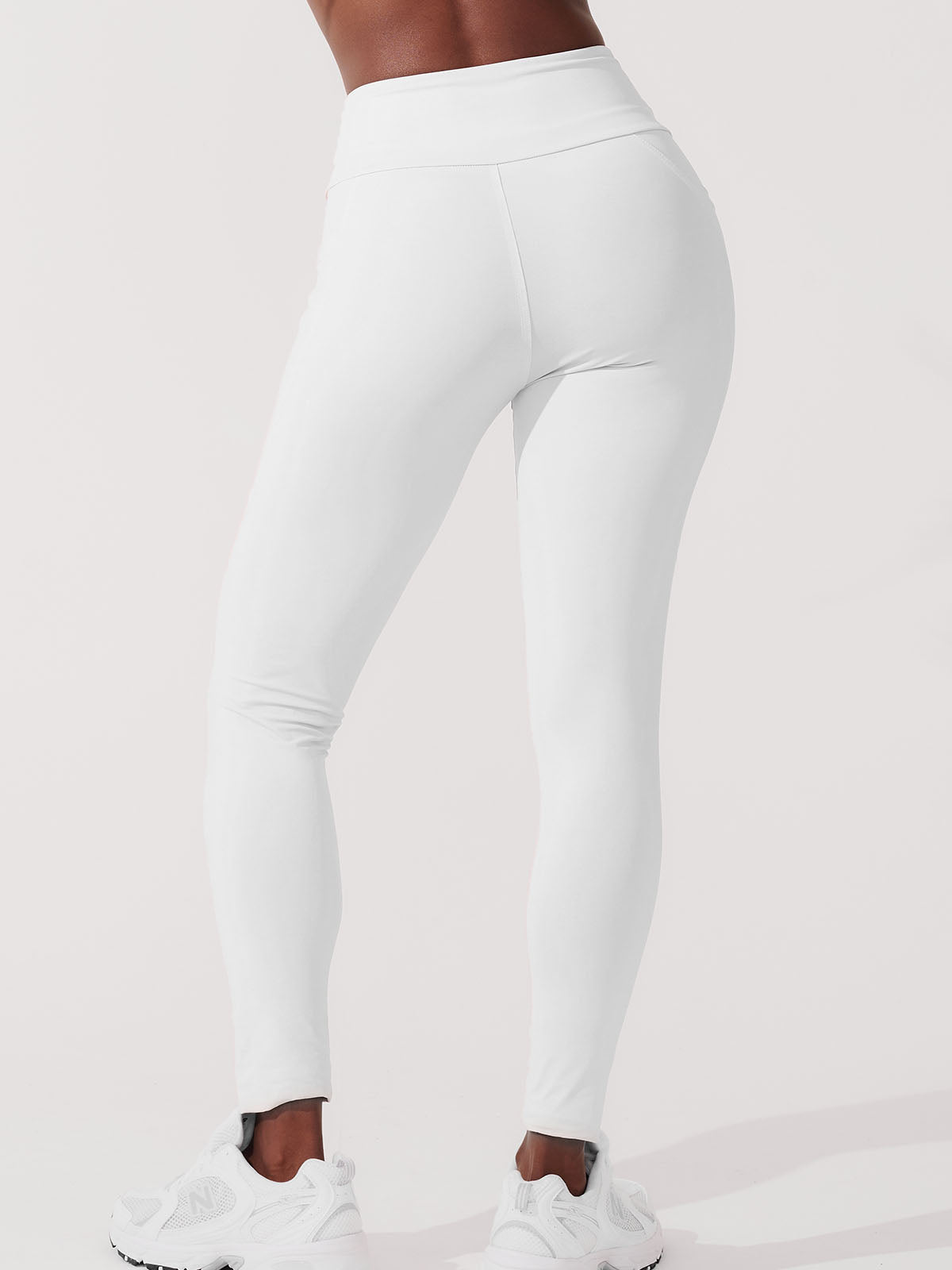 Calça Legging de Compressão com Forro Branco