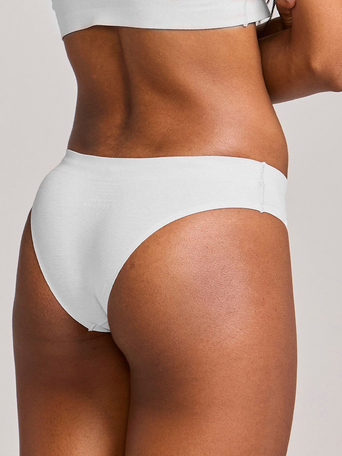 Calcinha Biquini Algodão Premium Sem Costura Branco