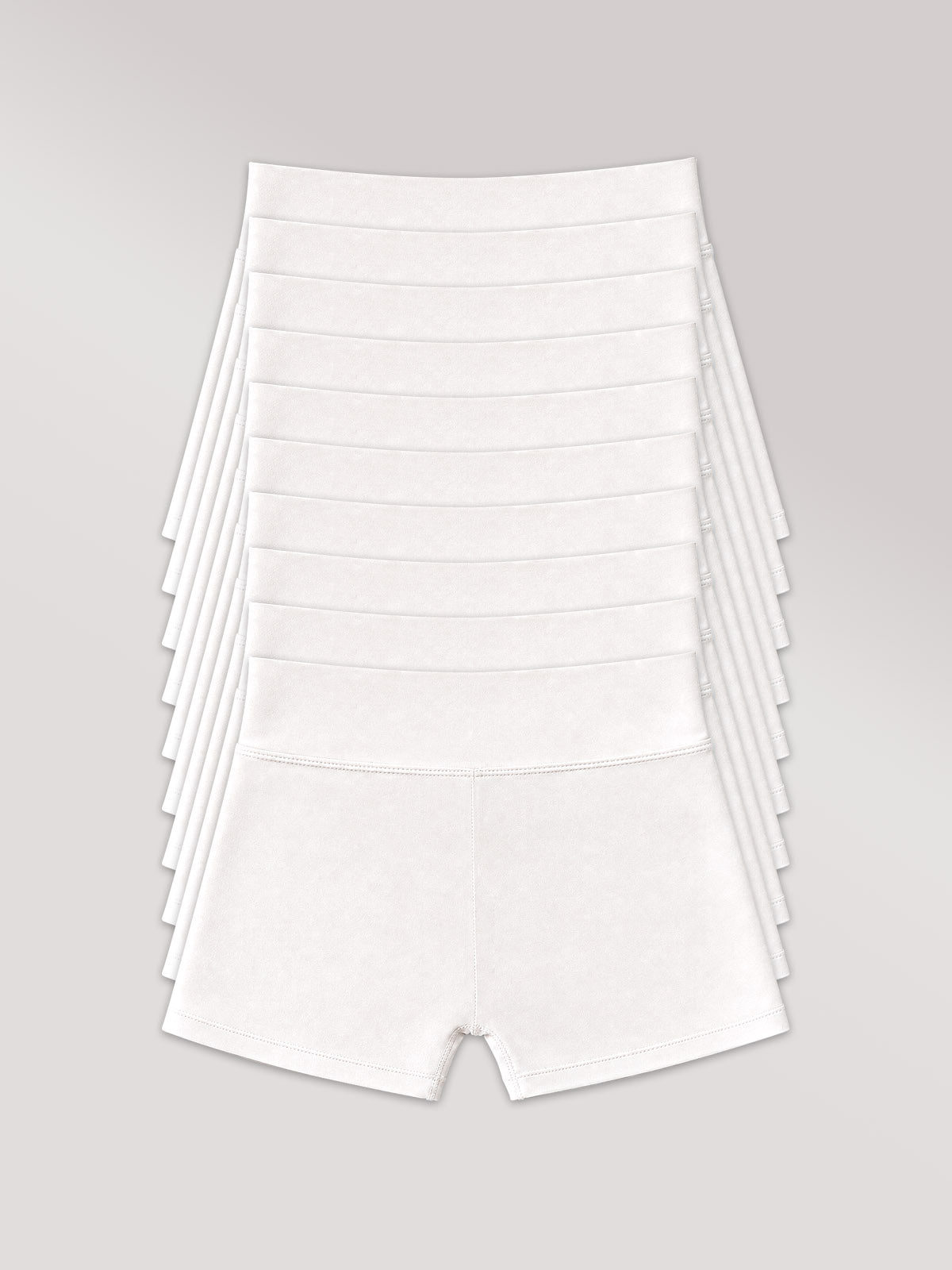 Kit com 10 Calcinhas Com Enchimento Para Glúteos Branco
