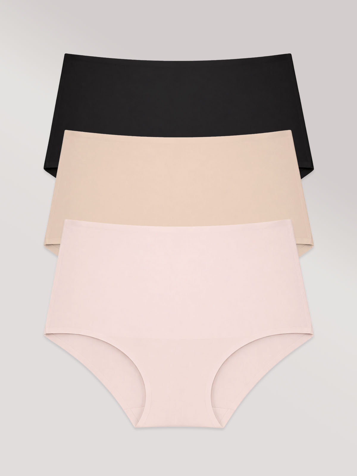 Kit com 3 Calcinhas Caleçon Modeladora Sem Costura Segunda Pele (1 Preto, 1 Bege e 1 Rose) - R$64,96 cada