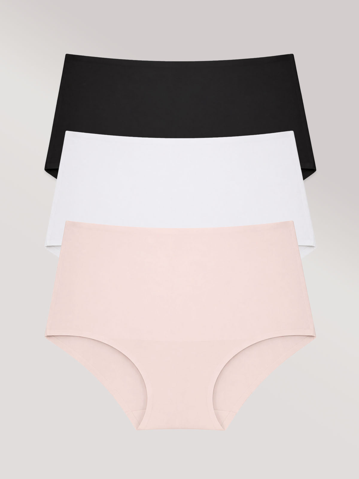 Kit com 3 Calcinha Caleçon Modeladora Sem Costura Segunda Pele (1 Preto, 1 Branco e 1 Rose) - R$64,96 cada
