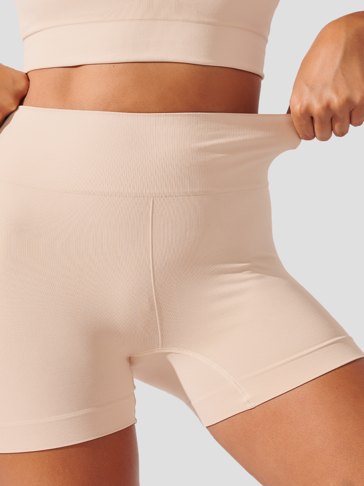 Kit com 3 Calcinhas Boxer Modeladora Sem Costura Premium (1 Bege, 1 Rose e 1 Marrom Cacau)
