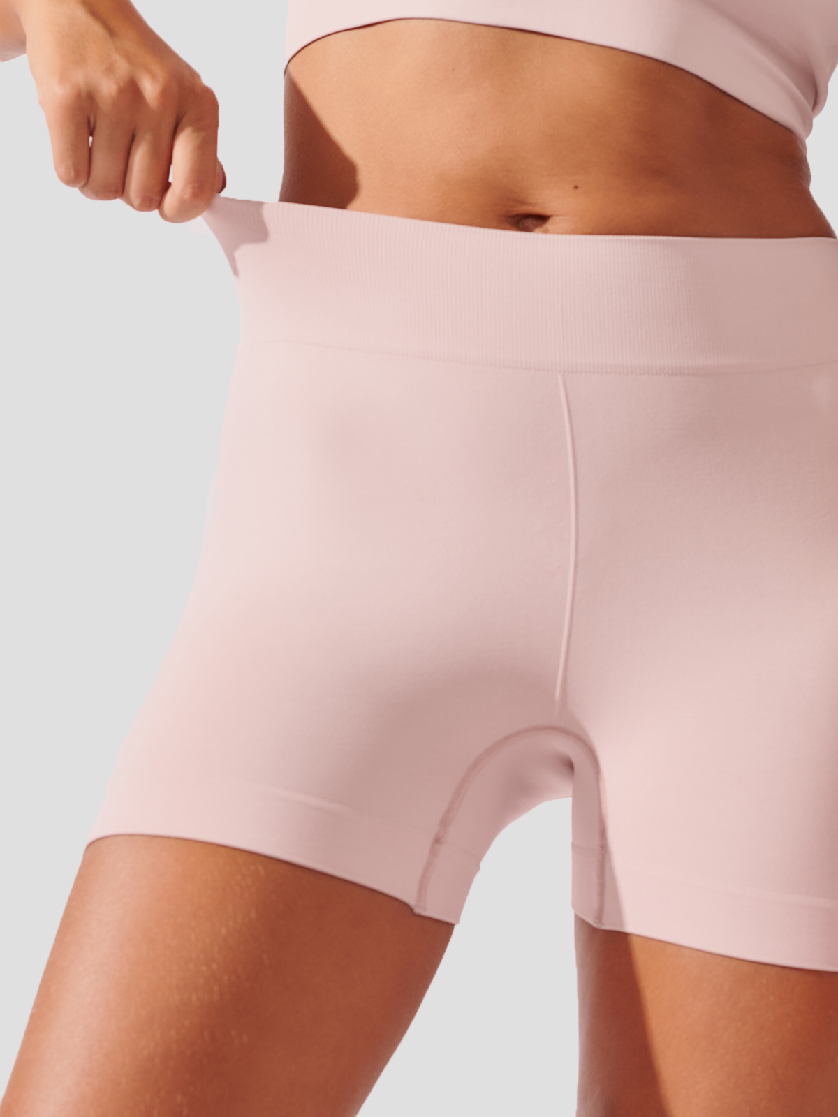Kit com 10 Calcinhas Boxer Boyshort Sem Costura Premium (4 Preto, 3 Bege e 3 Rose)