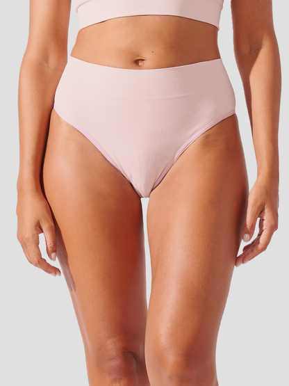 Kit com 10 Calcinhas Fio Dental Redutora Canelado Sem Costura Premium (5 Preto e 5 Rose)