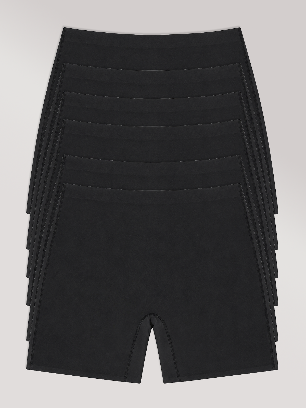 Kit com 6 Calcinhas Shorts Sem Costura Segunda Pele Preto - R$63,90 Cada