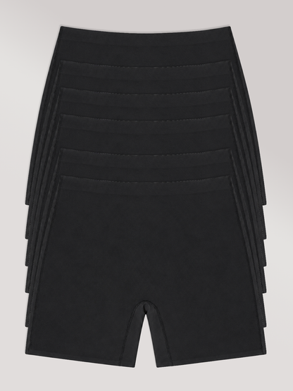 Kit com 6 Calcinhas Shorts Sem Costura Segunda Pele Preto - R$63,90 Cada