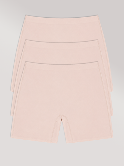 Kit com 3 Calcinhas Shorts Sem Costura Segunda Pele Rose - R$71,90 Cada