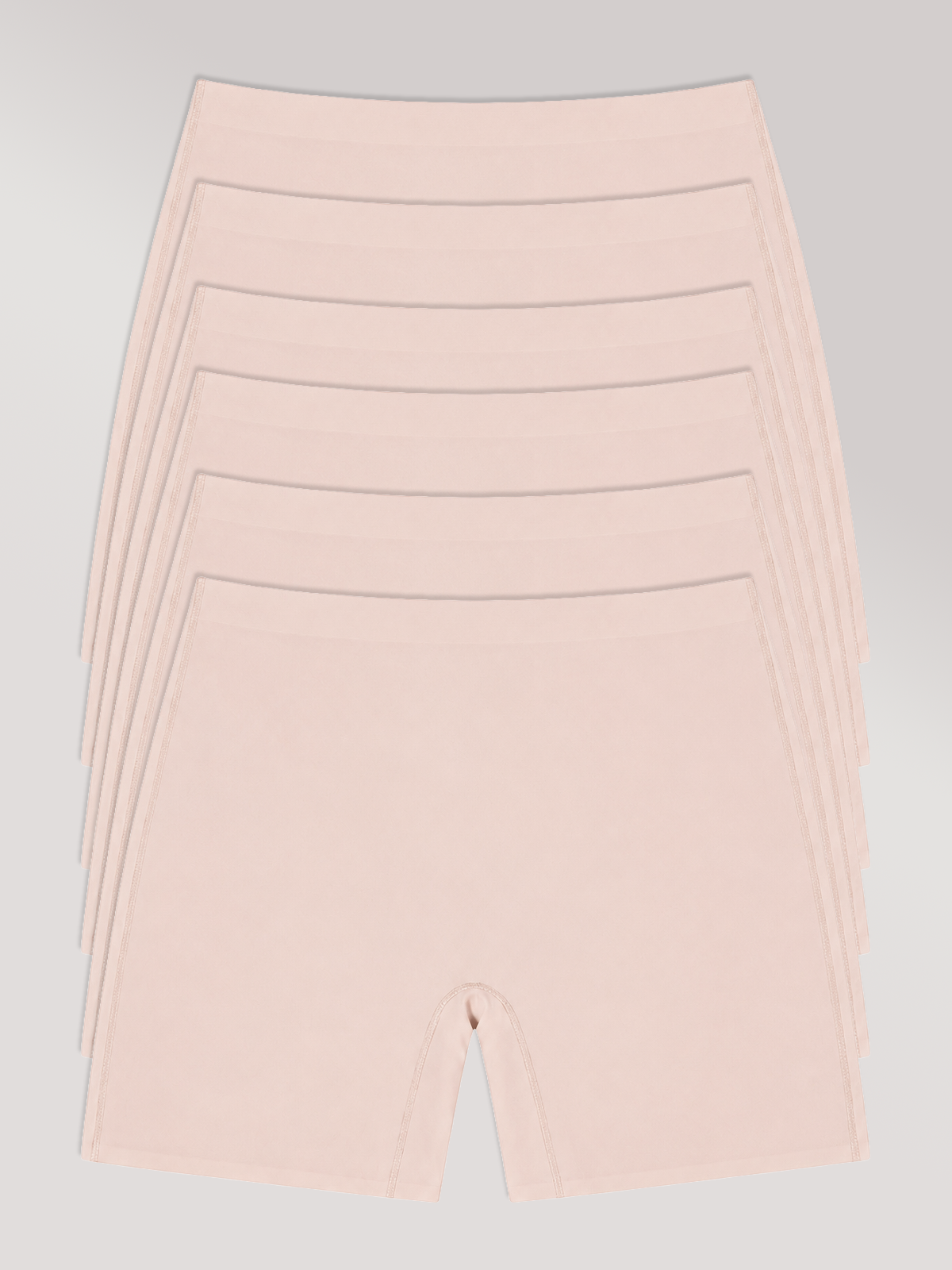Kit com 6 Calcinhas Shorts Sem Costura Segunda Pele Rose - R$63,90 Cada