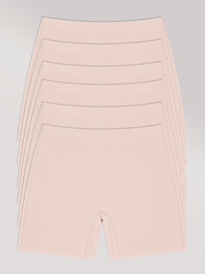 Kit com 6 Calcinhas Shorts Sem Costura Segunda Pele Rose - R$63,90 Cada