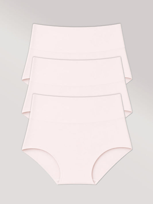 Kit com 3 Calcinhas Caleçon Redutora Sem Costura Segunda Pele Rose - R$55,96 cada