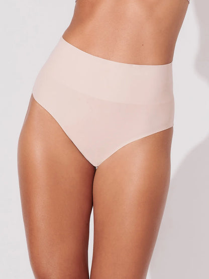 Kit com 3 Calcinhas Caleçon Redutora Sem Costura Segunda Pele (1 Preto, 1 Bege e 1 Rose) - R$71,90 cada