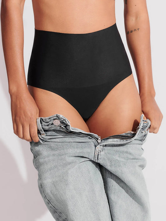 Calcinha Caleçon Modeladora Sem Costura Segunda Preto