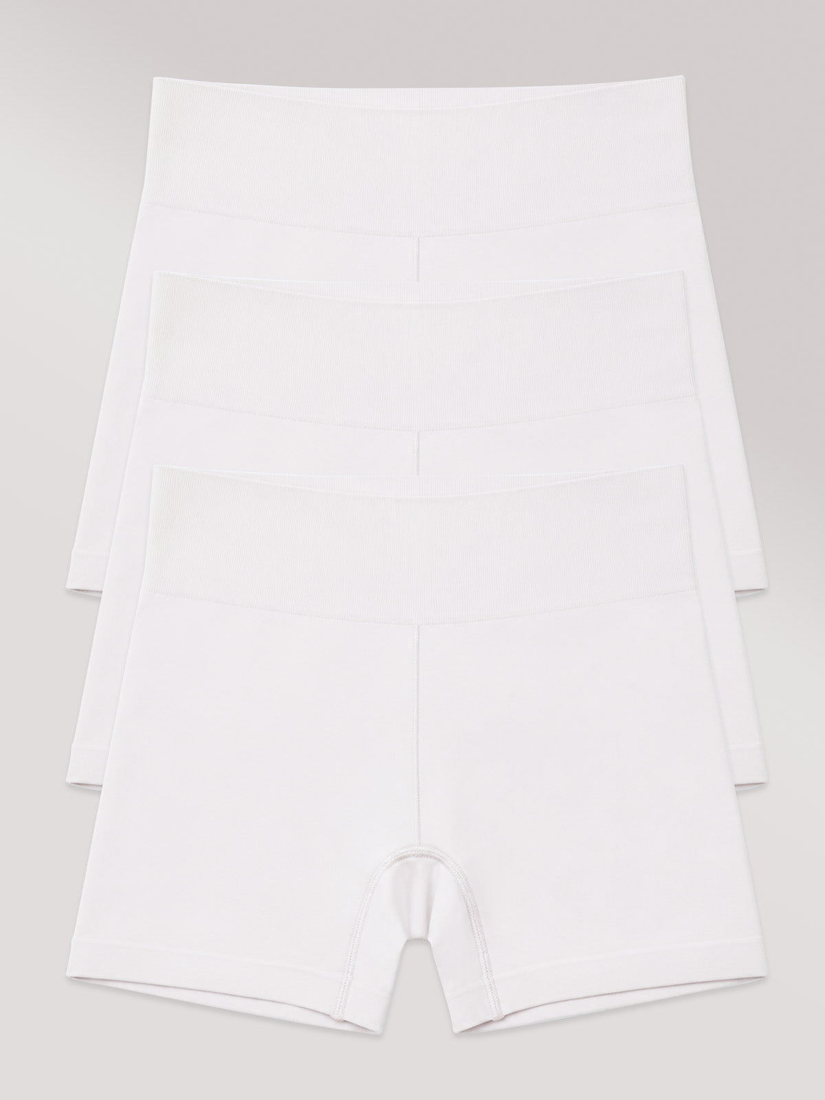 Kit com 3 Calcinhas Boxer Modeladora Sem Costura Premium Branco - R$86,63 cada