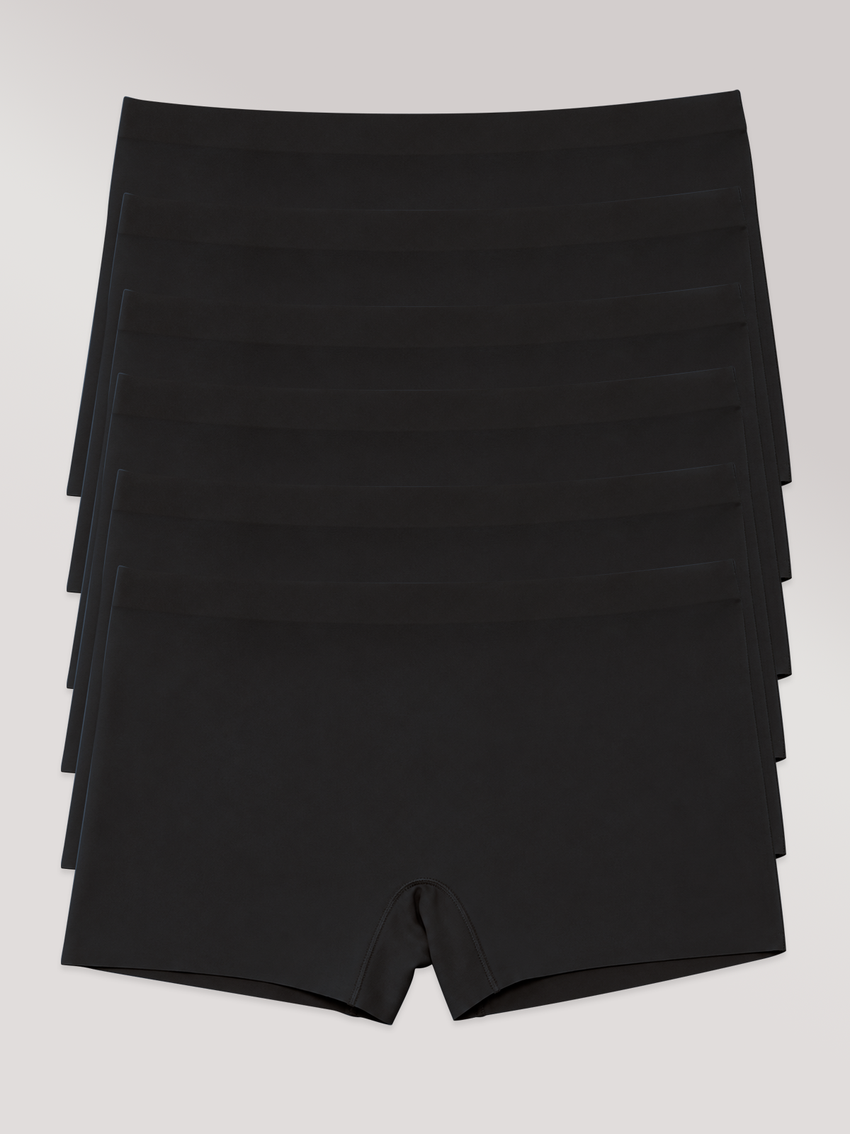 Kit com 6 Calcinhas Boxer Boyshort Sem Costura Premium Preto - R$68,32 cada
