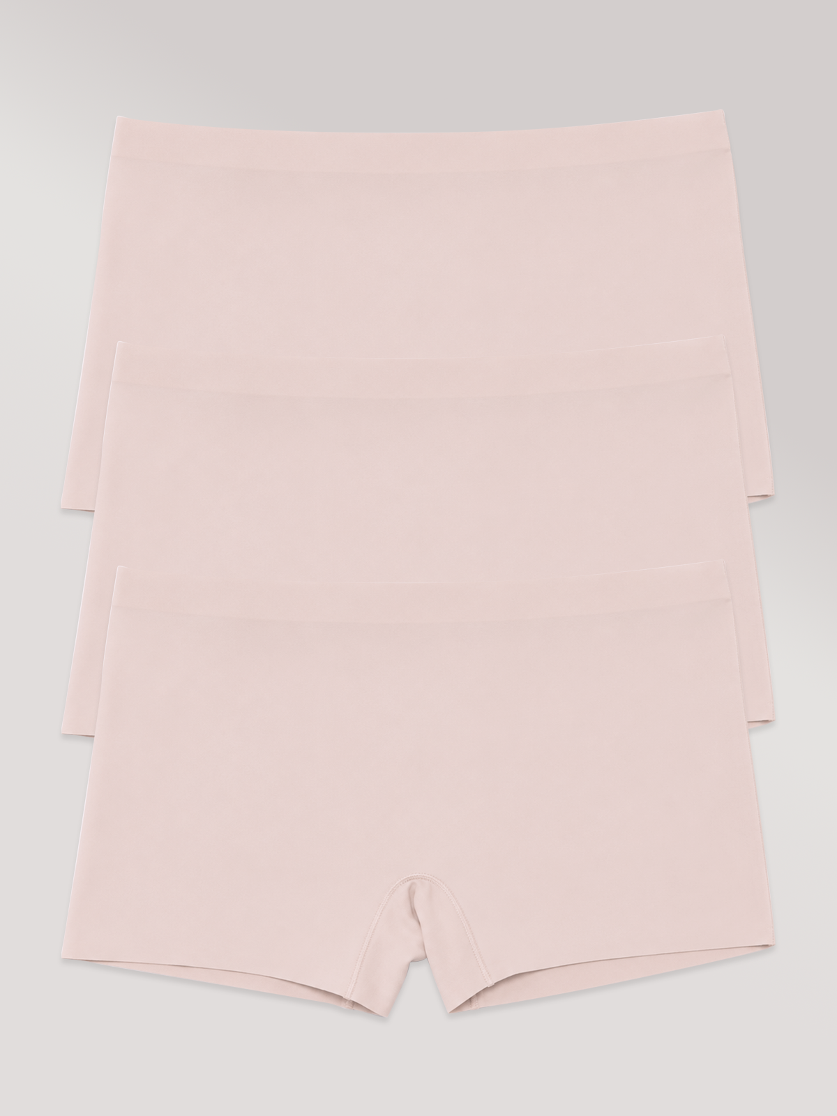 Kit com 3 Calcinhas Boxer Boyshort Sem Costura Segunda Pele Rose - R$53,63 cada