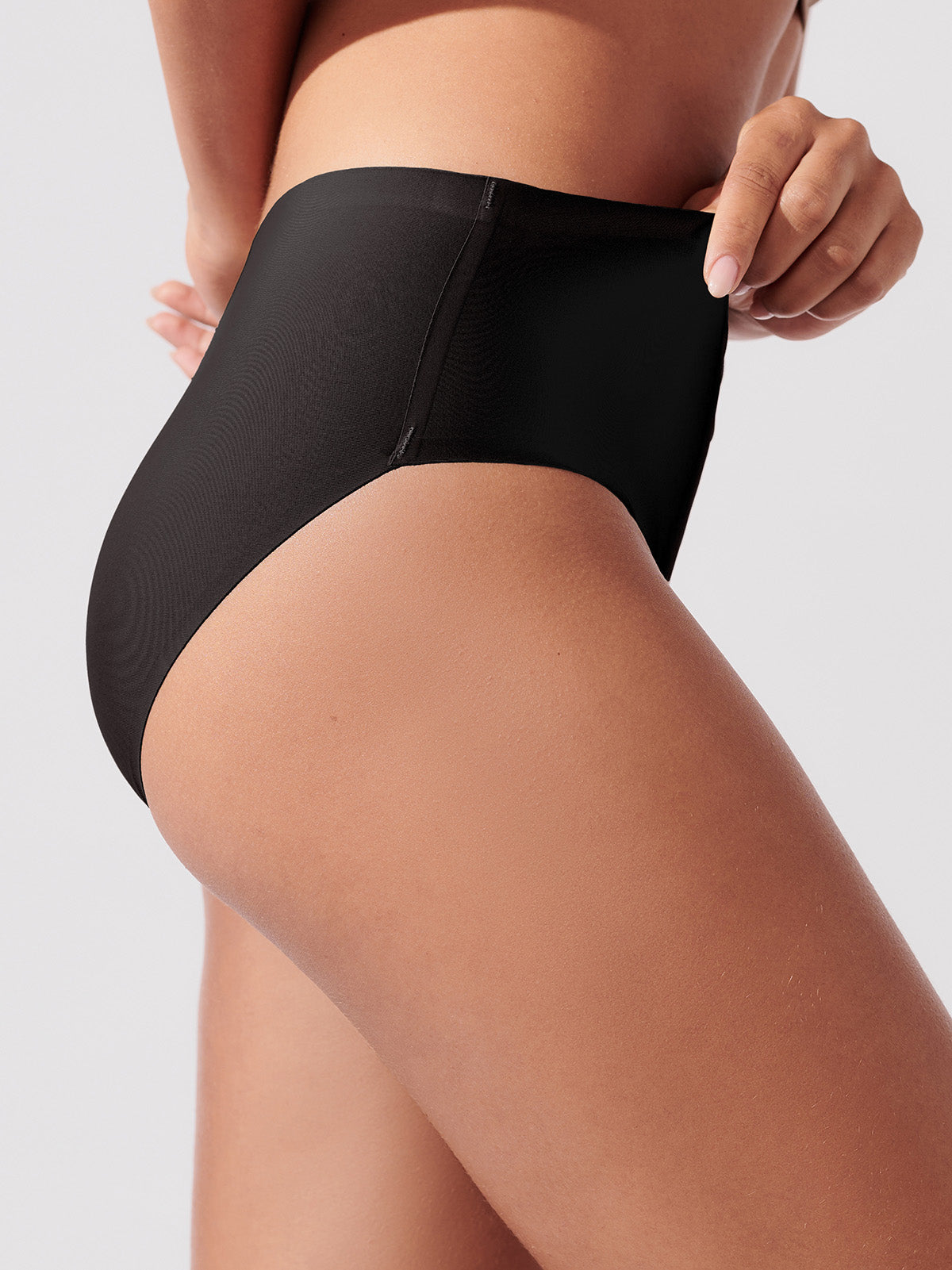 Calcinha Caleçon Sem Costura Segunda Pele Preto