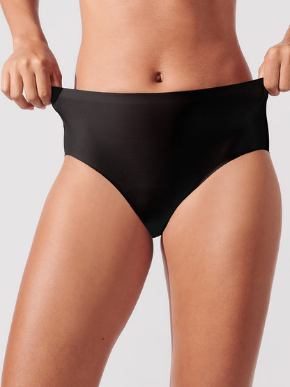 Kit com 10 Calcinhas Caleçon Sem Costura Segunda Pele Preto - R$41,90 Cada