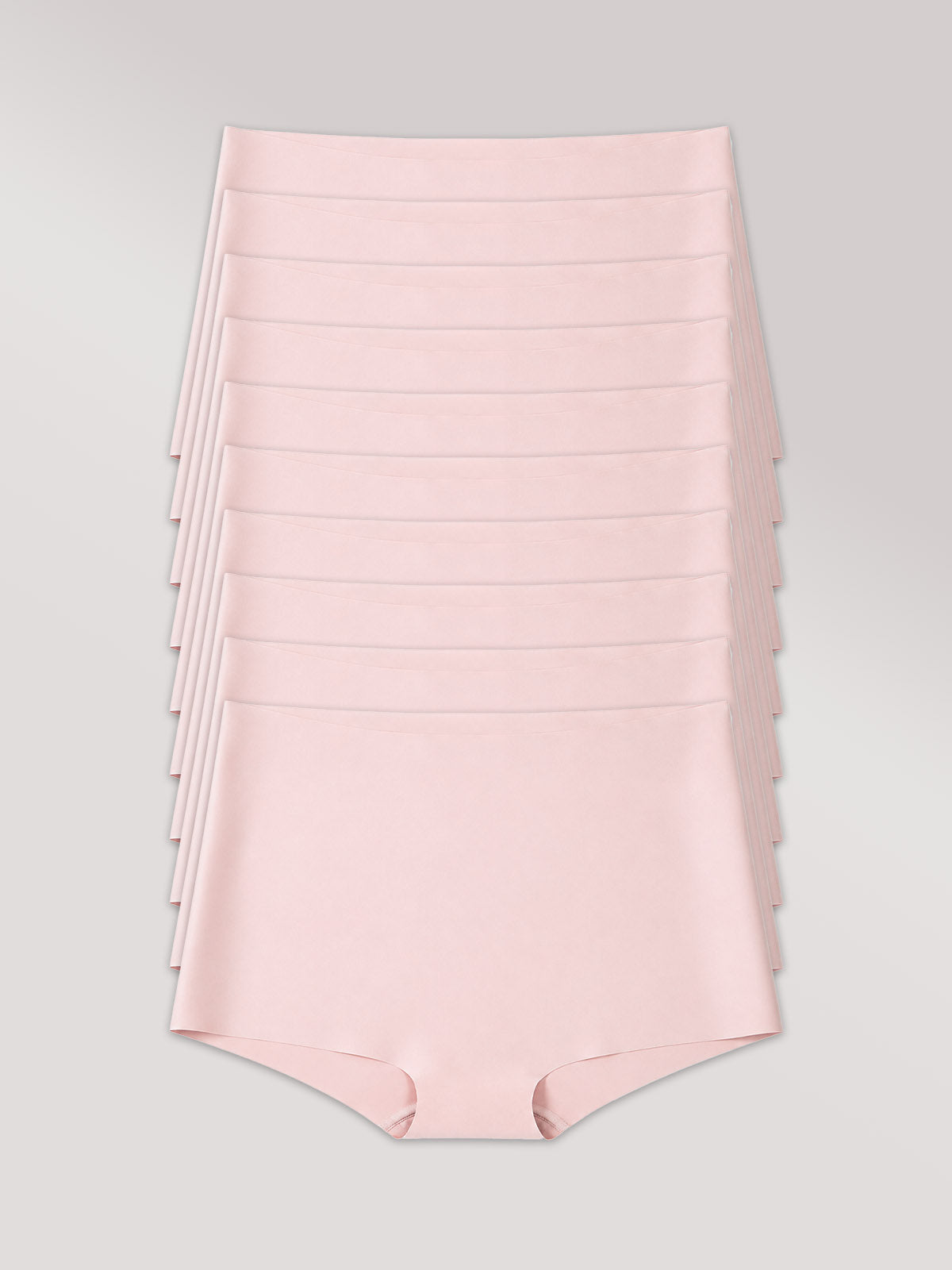 Kit com 10 Calcinhas Boxer Boyshort Invisível Sem Costura Rose