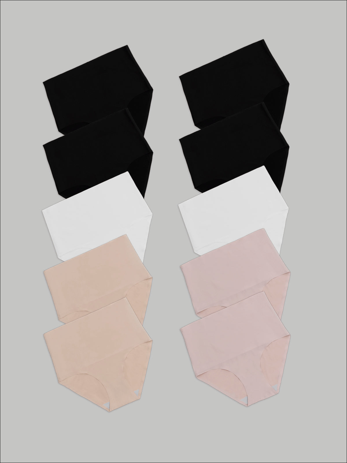 Kit com 10 Calcinhas Caleçon Modeladora Sem Costura Segunda Pele (4 Preto, 2 Bege, 2 Rose e 2 Branco) - R$90,90 cada