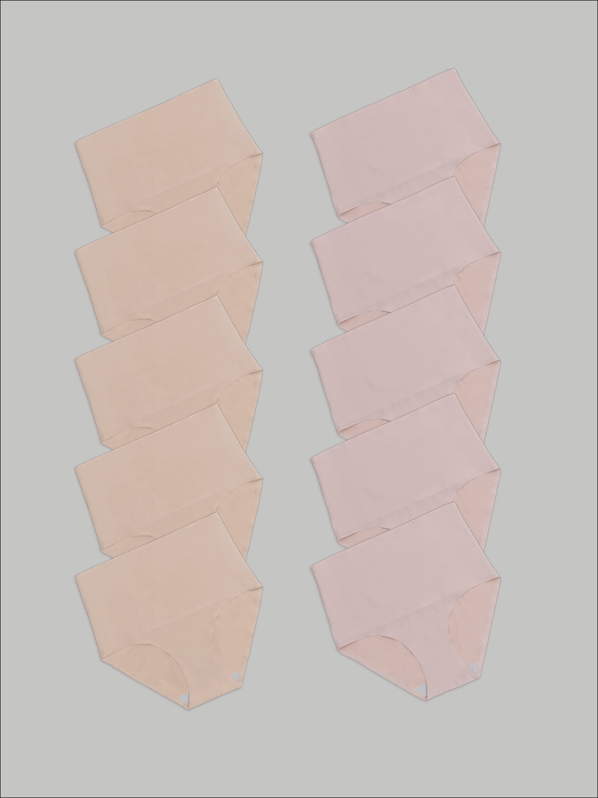 Kit com 10 Calcinhas Caleçon Modeladora Sem Costura Segunda Pele (5 Bege e 5 Rose) - R$90,90 cada