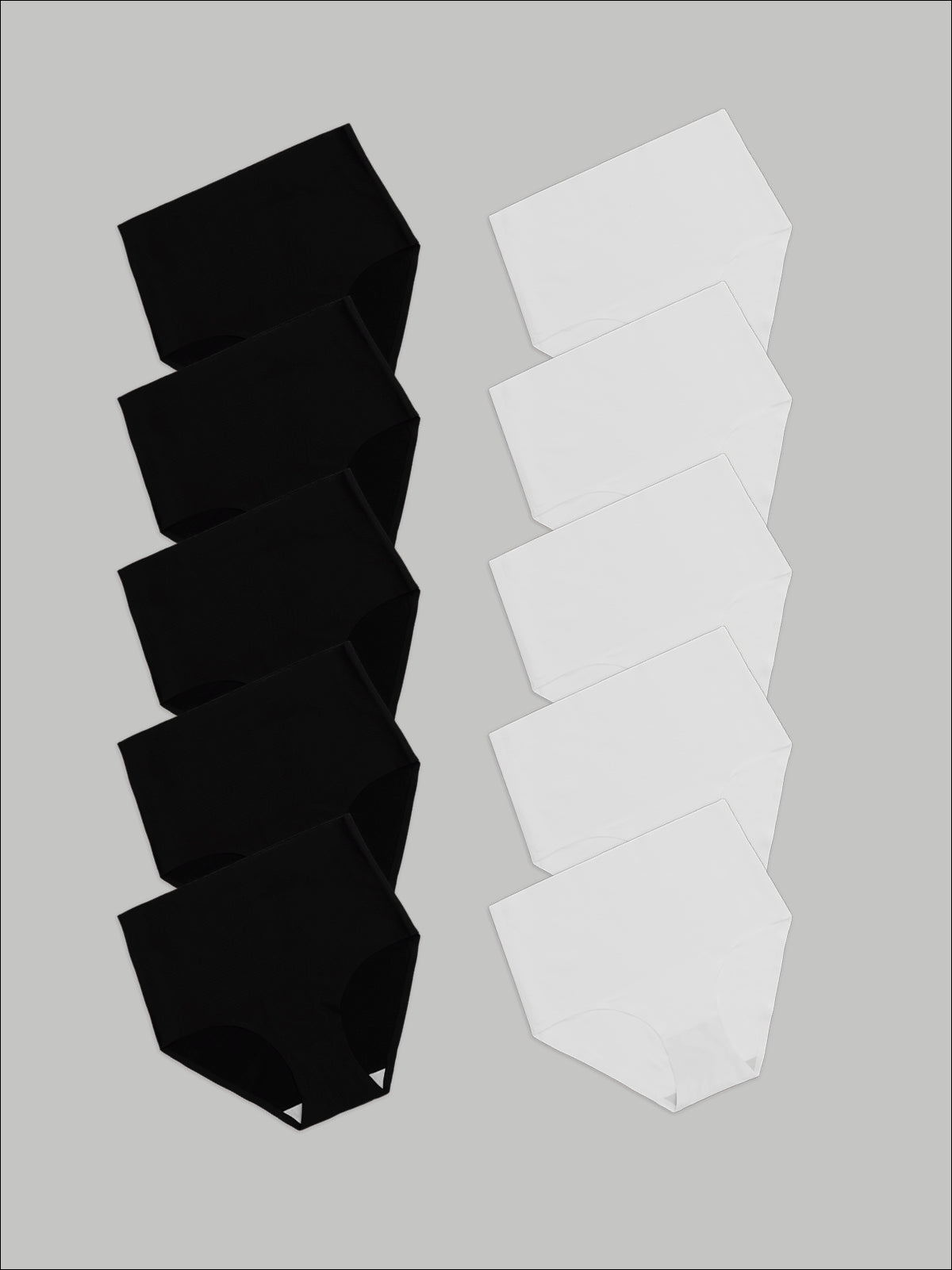 Kit com 10 Calcinhas Caleçon Modeladora Sem Costura Segunda Pele (5 Preto e 5 Branco) - R$90,90 cada