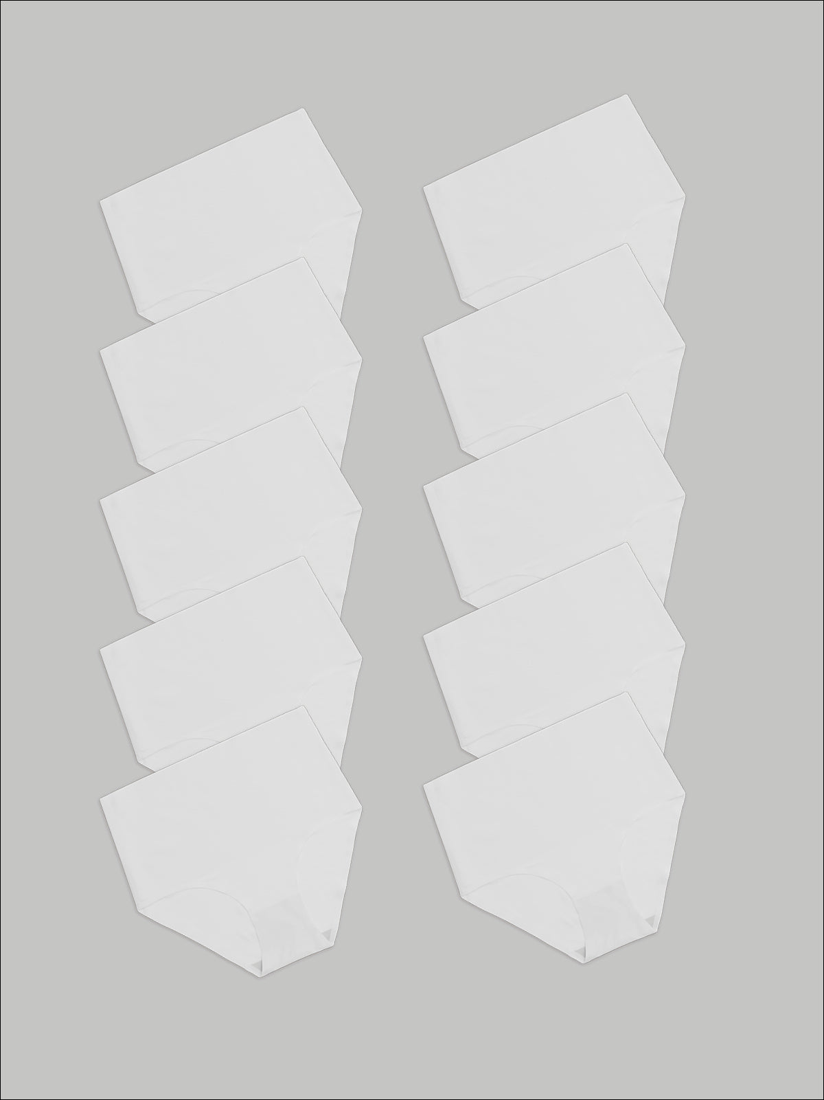 Kit com 10 Calcinhas Caleçon Modeladora Sem Costura Segunda Pele Branco- R$90,90 cada