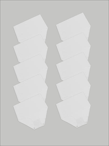 Kit com 10 Calcinhas Caleçon Modeladora Sem Costura Segunda Pele Branco- R$90,90 cada