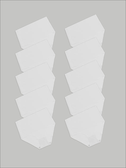 Kit com 10 Calcinhas Caleçon Modeladora Sem Costura Segunda Pele Branco- R$90,90 cada