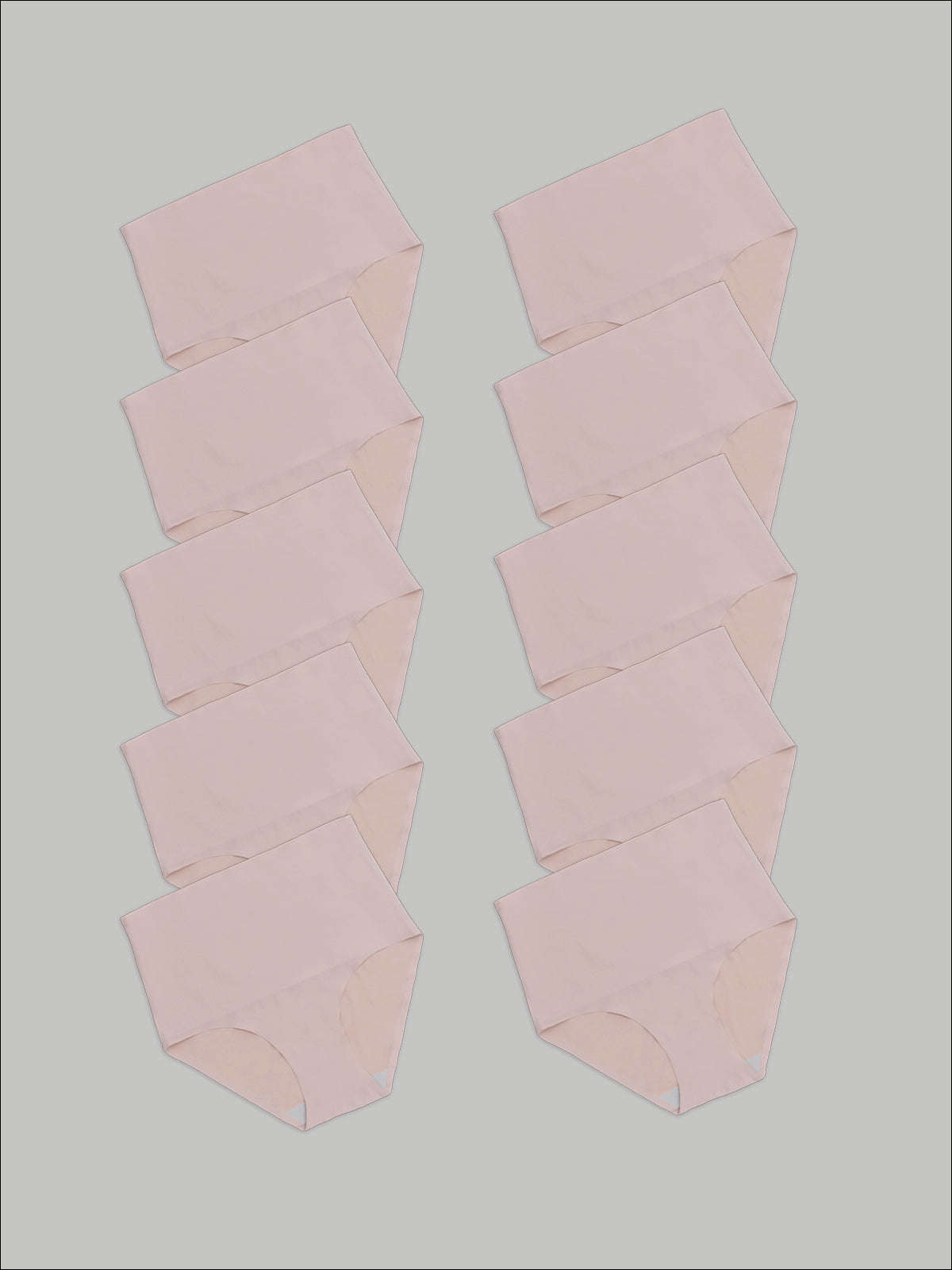 Kit com 10 Calcinhas Caleçon Modeladora Sem Costura Segunda Pele Rose - R$90,90 cada