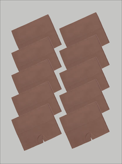 Kit com 10 Calcinhas Boxer Redutora Sem Costura Segunda Pele Marrom Cacau - R$62,90 Cada