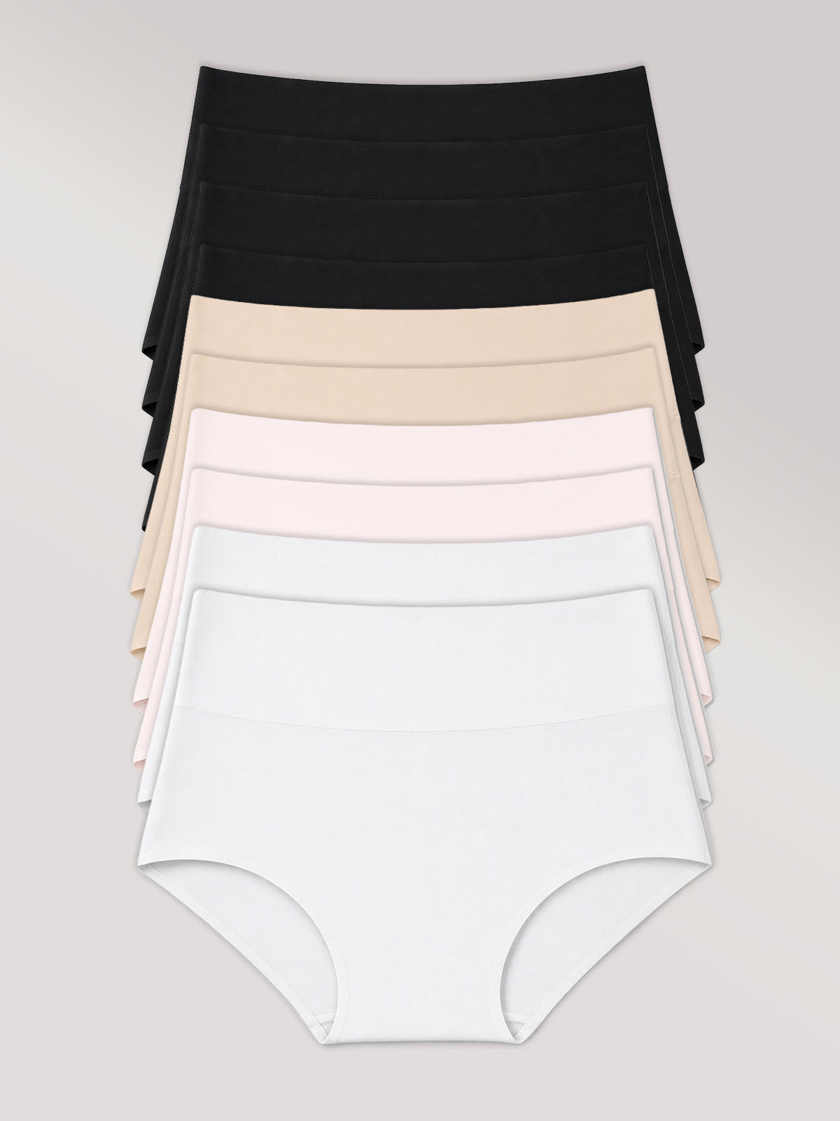Kit com 10 Calcinhas Caleçon Redutora Sem Costura Segunda Pele (4 Preto, 2 Bege, 2 Rose, e 2 Branco) - R$39,99 cada