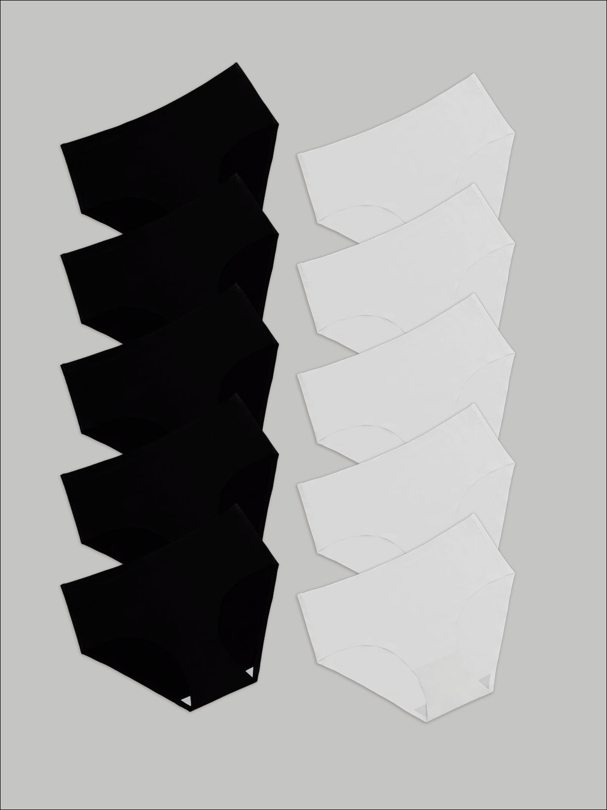 Kit com 10 Calcinhas Caleçon Redutora Sem Costura Segunda Pele (5 Preto e 5 Branco) - R$55,90 cada