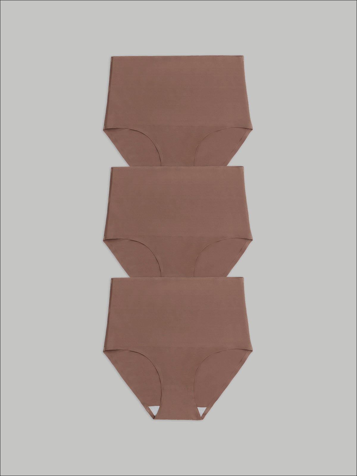 Kit com 3 Calcinha Caleçon Modeladora Sem Costura Segunda Pele Marrom Cacau - R$116,90 cada